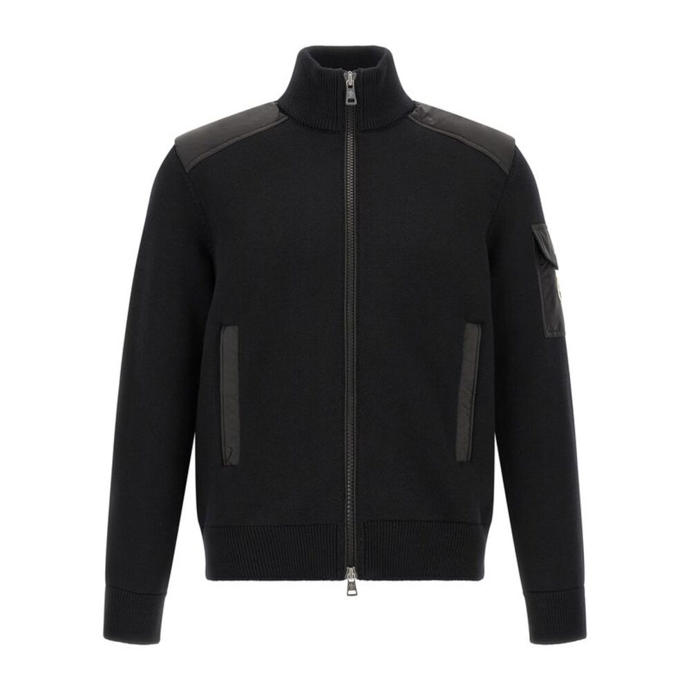 Moncler Black Polyamide Men's Cardigan